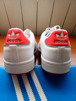 Adidas Continental 80 Stripes Blancas Rojas