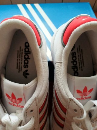 Adidas Continental 80 Stripes Blancas Rojas
