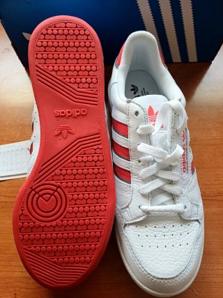 Adidas Continental 80 Stripes Blancas Rojas