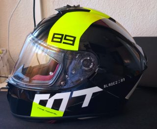 MT Helmets FF107SV Blade 2 SV, Gloss Fluor Yellow