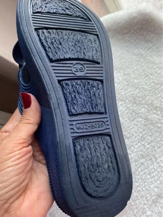 Ciabatte donna CAMOMILLA blu con fiore