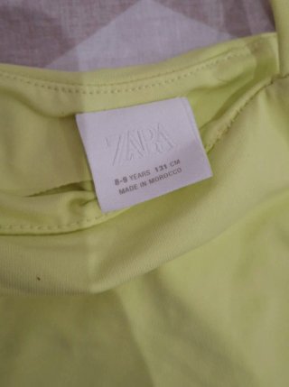 Body de niña amarillo Zara