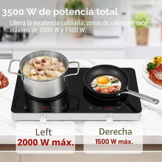 Placa Inducción Cooktron 2000W