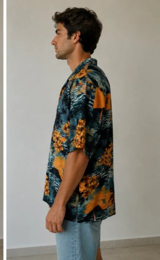 Camisa Hawaiana Hombre 4XL Estampada.