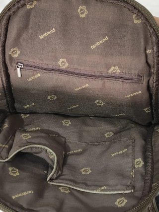 Mochila Tantrend efecto piel y cuadros