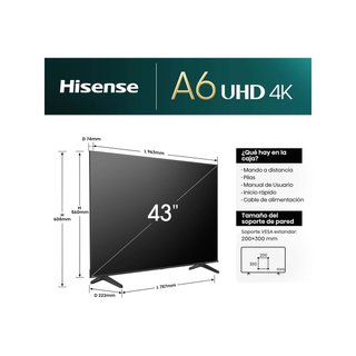 - Hisense 55A6N Smart TV UHD 4K 55 pulgadas