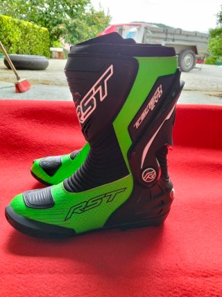 Botas de Moto RST Verdes y Negras talla 40