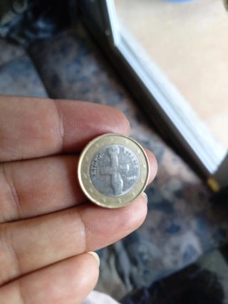 Moneda Chipre Idolo Cruz