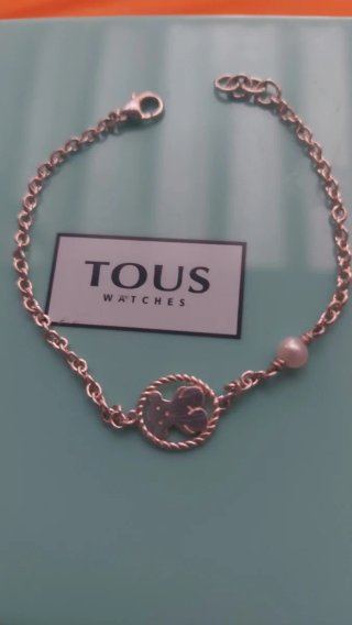 Pulsera Tous Plata Oso Perla