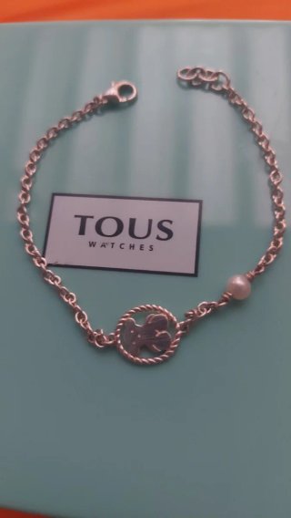 Pulsera Tous Plata Oso Perla