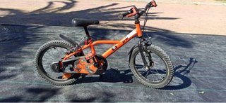 Bicicleta Infantil 16 Unisex Naranja
