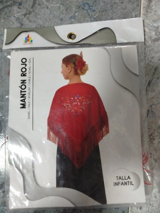 Mantón Rojo Infantil
