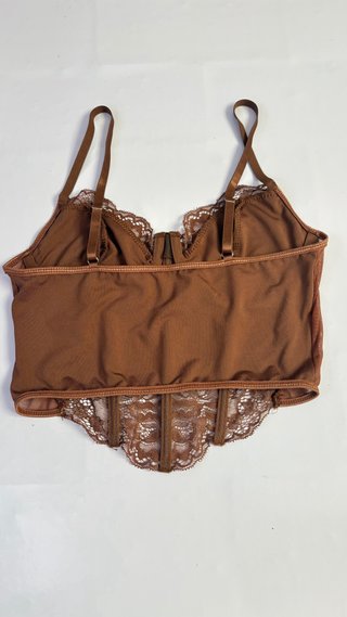 Body encaje marrón talla S nuevo