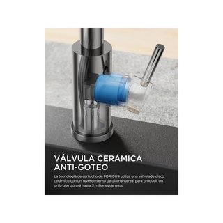 Rubinetto cucina estraibile in acciaio inossidabile FORIOUS