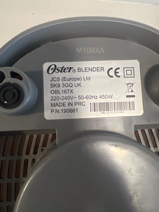 Batidora de Vaso Oster Blanca