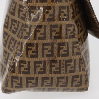 FENDI Zucchino Canvas Mamma Baguette Shoulder Bag