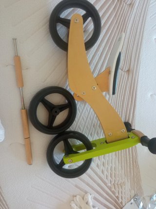 Triciclo Bici Madera Niños Dos en uno