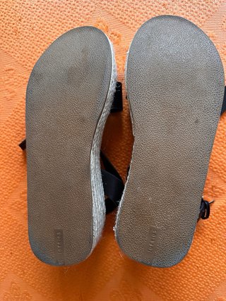 Sandalias Esparto Negras Mujer SIN ESTRENAR