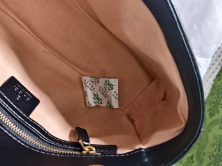 Borsa Gucci Marmont Donna Pelle Nera Oro