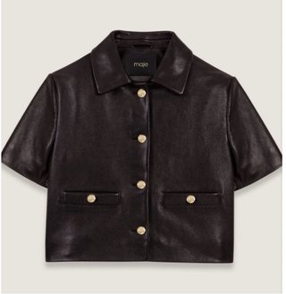 Chaqueta corta piel Maje