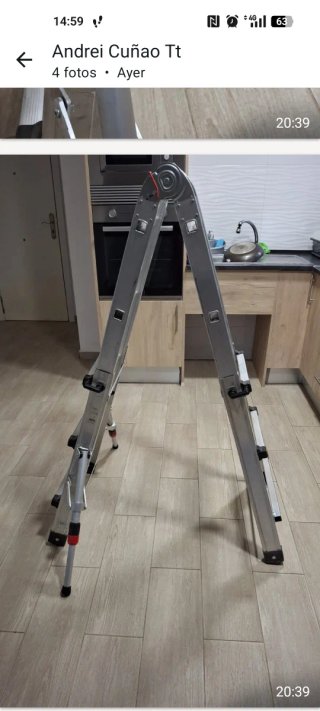 Escalera aluminio multifuncional homologada