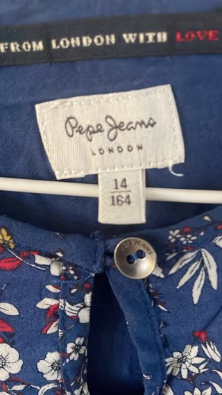 Vestido Pepe Jeans floral azul y multicolor