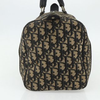 Christian Dior Trotter Canvas Boston Bag Navy
