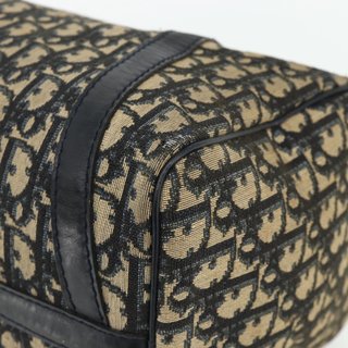 Christian Dior Trotter Canvas Boston Bag Navy