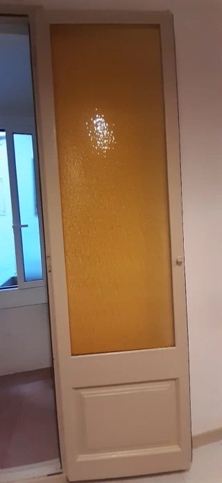 Puerta madera antigua años 40. 236x69cm