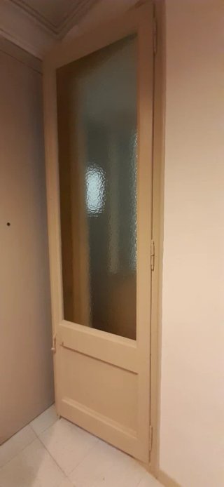 Puerta madera antigua años 40. 236x69cm