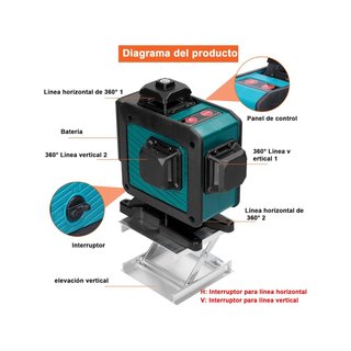 Geevorks Nivel Láser 360 16 Líneas 4D