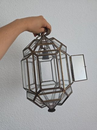 Lámparas de cristal y metal estilo granadino