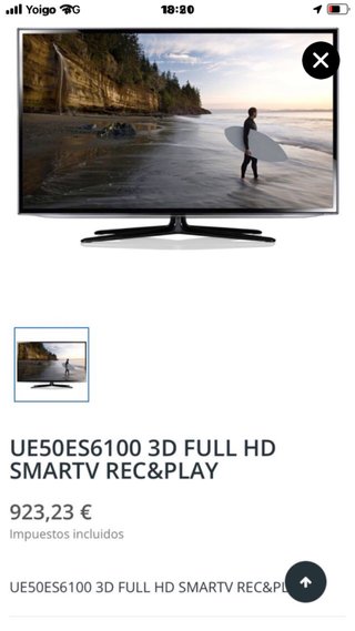 Tv Samsung UE50ES6100