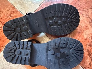 Sandalias cangrejeras negras mujer