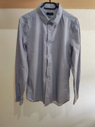 Camisa estampada rombos azul
