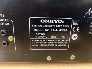 Pletina Onkyo TA-RW244 Doble Deck Plata