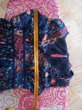 Abito donna fantasia floreale blu