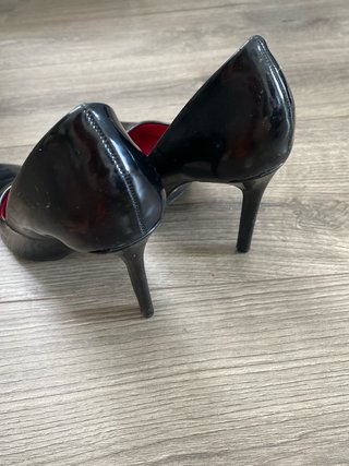 Zapatos Zara Salón Charol Negro Talla 37