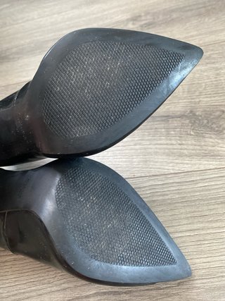 Zapatos Zara Salón Charol Negro Talla 37
