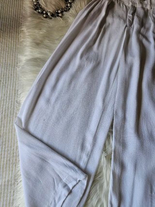 Pantalón ancho Zara blanco