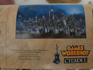 Regimiento Yelmos Plateados Altos Elfos Warhammer