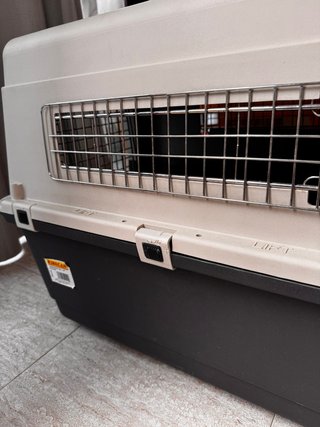 Transportín perro mediano como nuevo + cama regalo
