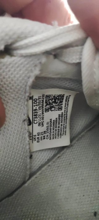 Nike Air Force One Bianche/Nere Tg 40