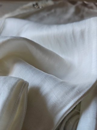 Pantalón Lino Zara Blanco