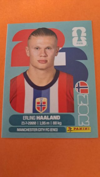Cromo Mundial 26 Erling Haaland Panini