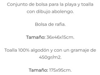 Bolsa Playa y Toalla El Caballo