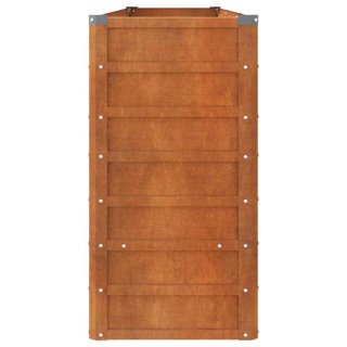 2 Jardineras de acero corten 240x40 cm