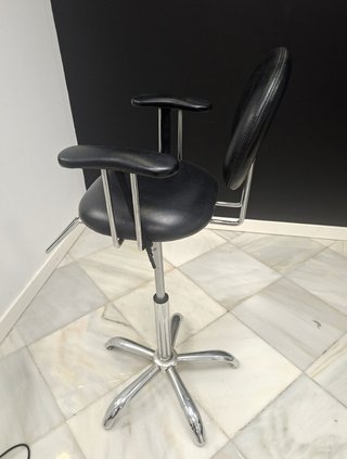 Sillón peluquería infantil negro