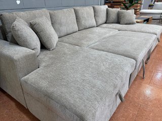 Sofá Cama Chaise Longue con Doble Arcón