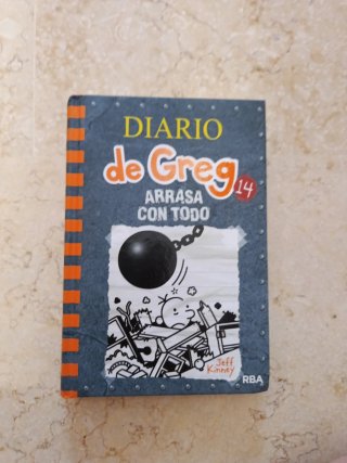 Lote libros Diario Greg 3-7-9-10-11-14